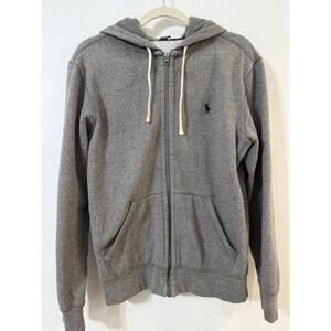 Polo Ralph Lauren Men's Full Zip Long Sleeve Hoodie Jacket - Gray - Size Med.